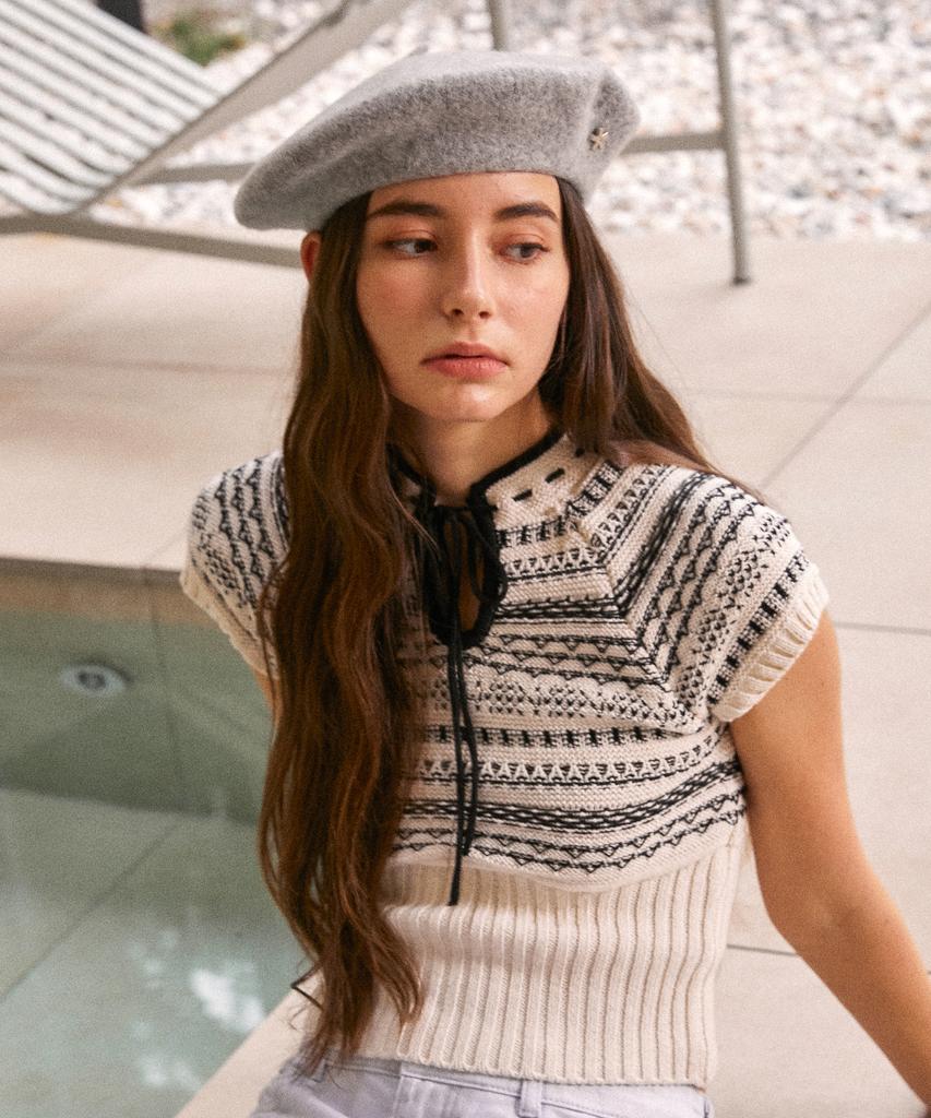 Elkebeullum Adorable Wool Gray Beret
