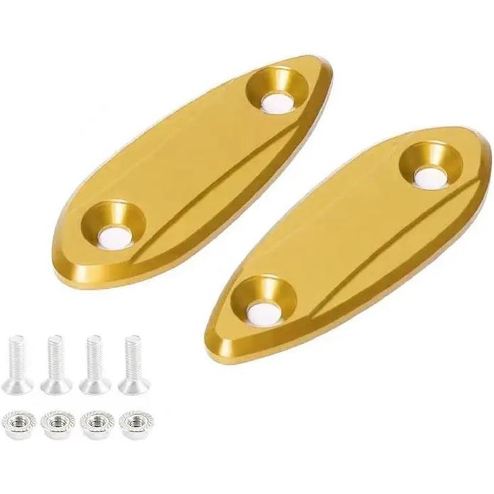 Compatible with ZX25R ZX4RR ZX6R Ninja ZX-25R ZX-4RR KRT 2020-2024 ZX-6R 636 2009-2012 Motorcycle Mirror Block Off Plates Kits(Black)