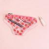 Cute Panties Cosmetic Bag Waterproof PVC Makeup Bag Fun Briefs Design Zippered Travel Toiletry Pouch Gift for Women Girls