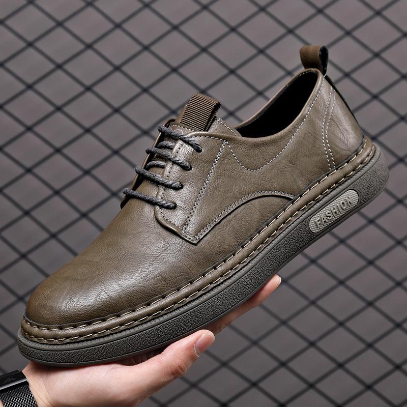 Autumn new autumn breathable trendy shoes soft sole soft leather casual velvet leather shoes board shoes cotton shoes 38