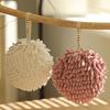 Japanese Microfiber Chenille Hanging Hand Towel Ball - Cute, Absorbent, Round Towel for Kitchen and Bathroom Use