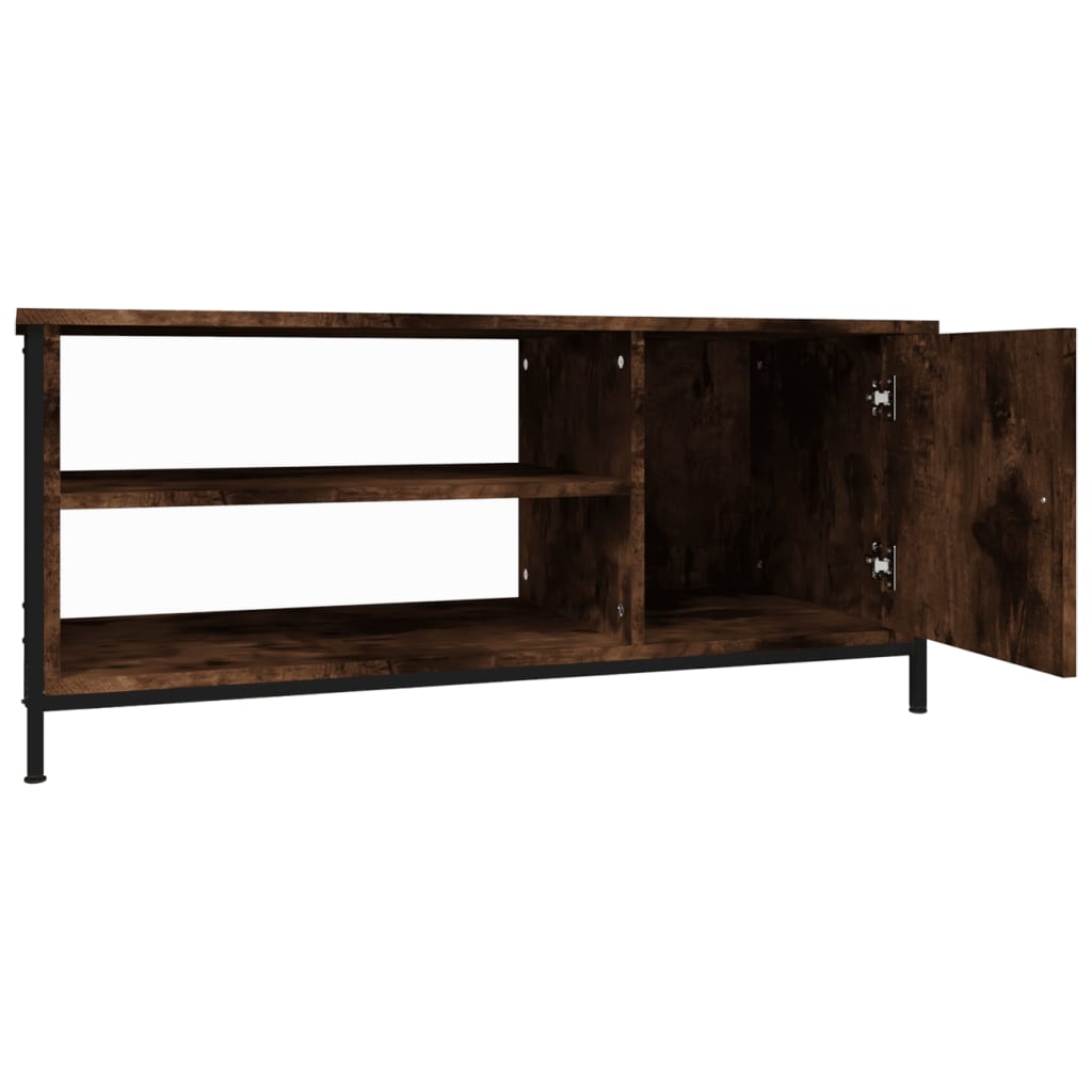 TV Cabinet Smoked Oak 100 x 40 x 45 cm Wood Based Panel