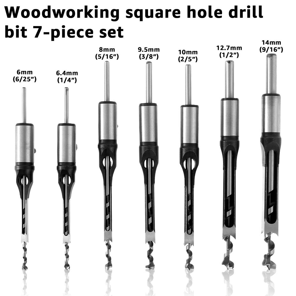 Square Hole Drill Fixed Bracket Square Hole Drill Bit Adapter Auger Mortising Chisel Drill Set Tenon Drill Hcs Drill Attachment