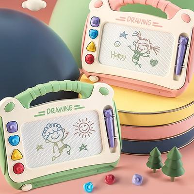 Magnetisches Zeichenbrett für Kinder, Baby-Farb-Graffiti-Brett, Zeichenspielzeug, interaktives frühpädagogisches Lernspielzeug für die Familie