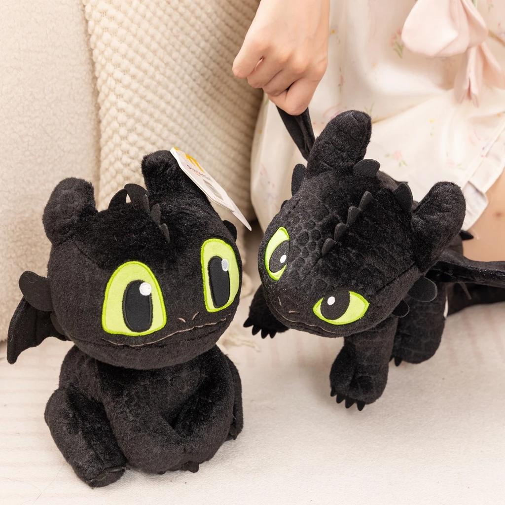 Potdemiel With Tag How To Train Your Dragon Plushies Stuffed Anime Night Fury Doll Plush Toy Cartoon Black Dragon Xmas Gifts