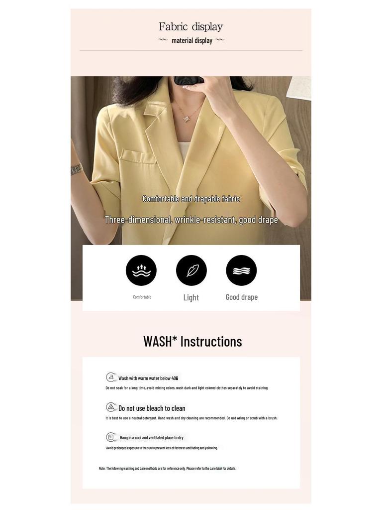 Chic Goddess Style Sommerblazer und Shorts Zweiteiler für Damen