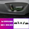 For Toyota Rav4   Interior Accessories ABS Chrome Car Seat Adjust Switch Button Cover Trim Decoration Car