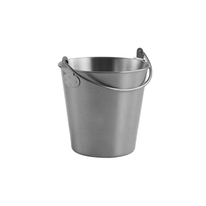 

Small Metal Buckets Stainless Steel Material Dessert Buckets Small Pots Wedding Supplies for Food and Small Items small срібний