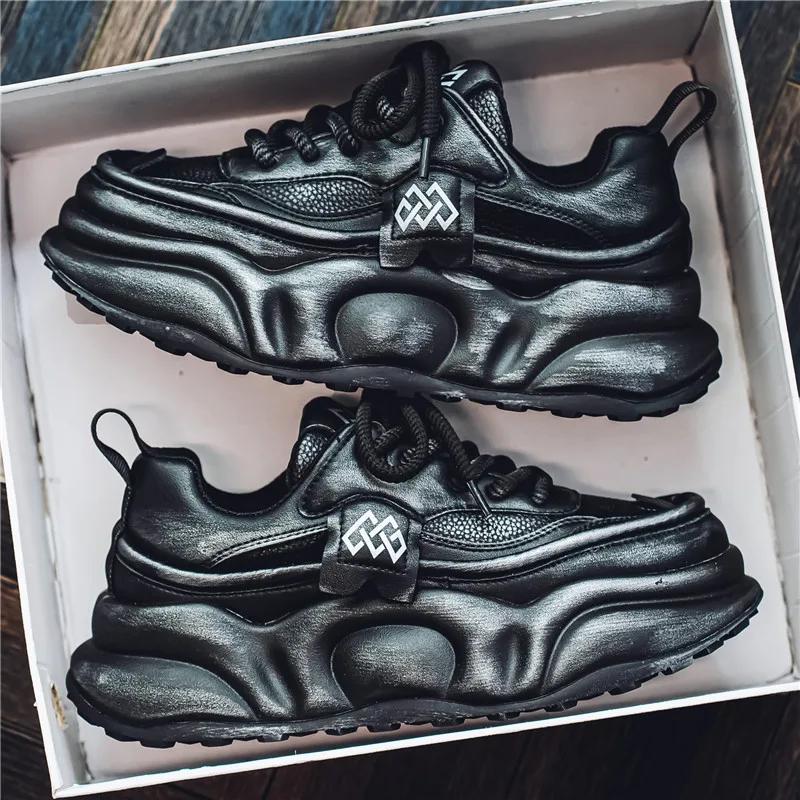 Fashion Spring and Autumn New Luxury Men's Sneakers Fashion Trend Versatile Tall Thick Bottom Casual Running Shoes Zapatos Para Hombres