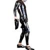 Sexy Men Faux Latex Pu Bodysuit Cosplay Wetlook Maid Tights Zentai Full Body Cover Bodysuit Club Catsuit Outfits Maid Leotard