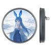 Dynamic Electronic Badge Anime Merchandise Digital Display Badge with Touch Control for Uploading Photos GIFs and Videos