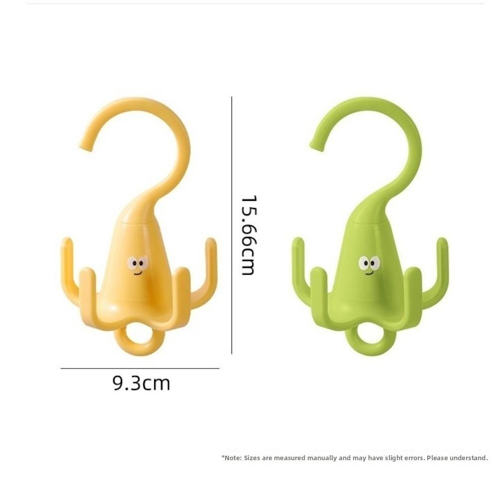 New Rotatable Closet Hooks Space Saving 5 Claw Hook Scarf Storage Rack Multi-purpose Wardrobe Storage