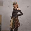UNIFREE Boho Chic Patchwork Irregular Skirt