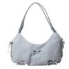 Solid Interior Compartment Casual  Bags Bow Tie Large Capacity  Hot Sale Bags for Women Zipper Pu Women's Handbags