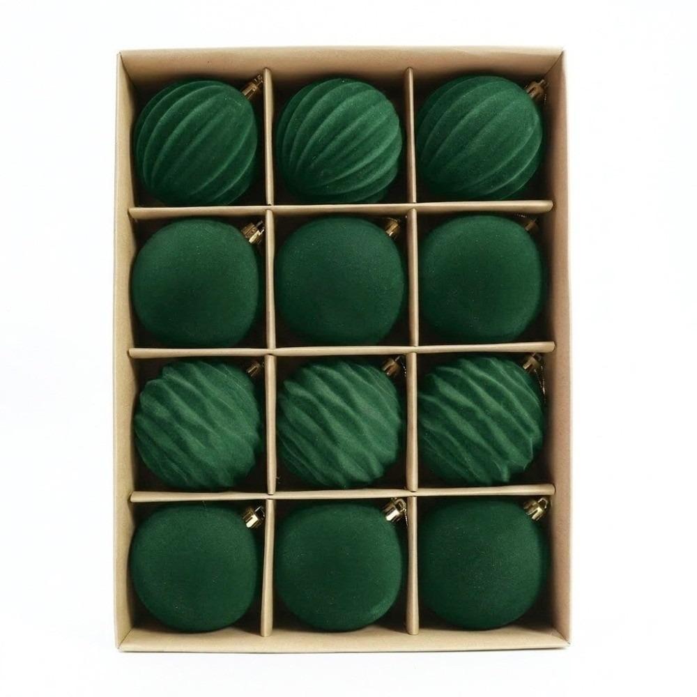 12pcs/set Shatterproof Christmas Hanging Balls 6cm Xmas Tree Ornaments New Year Gifts