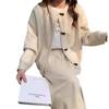 Corner Button Sweater Cardigan Temperament High Sense Autumn New Loose Versatile Knitted Jacket Women's Clothing