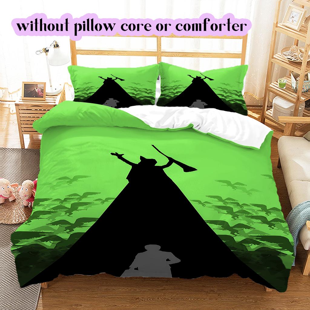 The Wicked Witch  Alice Pattern Bedding Quilt Set Quilt Cover Pillowcase Home Decoration Birthday Gift (1 * duvet cover + 2 * pillowcase, without core