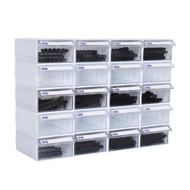 Modular PE Plastic Drawer Storage Box Labelable Hardware Small Parts Sundries Organizer for Garage Repair Worker Tool Classification