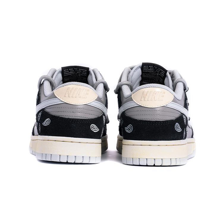 Nike Dunk Vibe Slip Resistant Abrasion Resistant Low top Skateboard Shoes Unisex Gray Black DH7913-001(TeamB-)