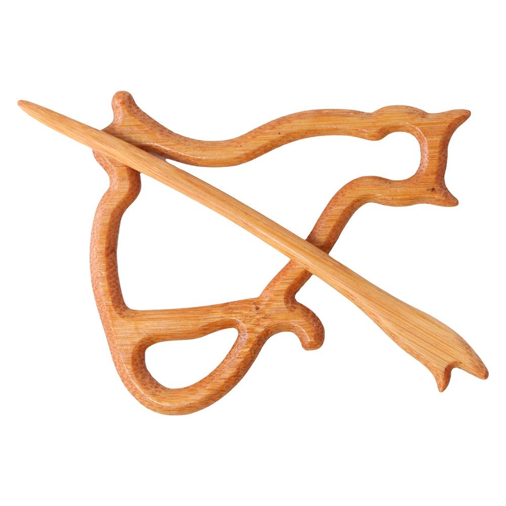 Trendy Bear Rabbit Dog Animal Bird Fashion Jewelry Wooden Brooch Women Brooch Clothing Accessory