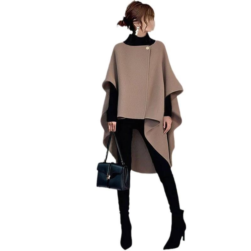 Japanese-Style Irregular Wool Coat for Women - 2025 Early Spring Design