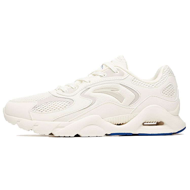 Anta Comfortable Shock Absorbing Non-Slip Wear-Resistant Breathable Low-Top Running Shoes Men sneaker White 112035557-4 41