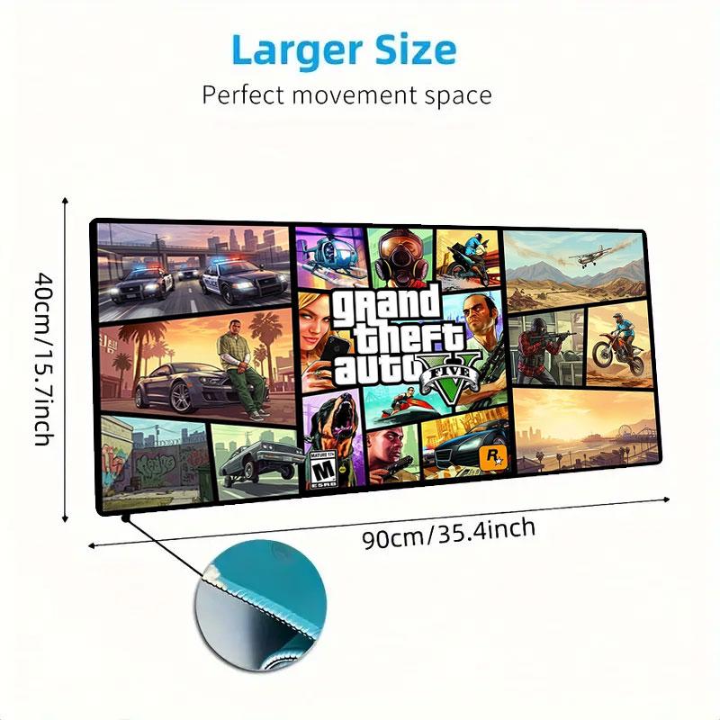 Adventure Large Size Mouse Pad Large Gaming Table Cushion Nonslip Laptop Tablet Big Mousepad Xxl Mat Mini Pc Playmat With Lock Edge