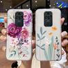 For Xiaomi Redmi Note 9 8 Pro 9S 8T Cover Silicone Redmi Note9 Pro Max Rose Flower Oil Painting Phone Case Transparent Clear TPU