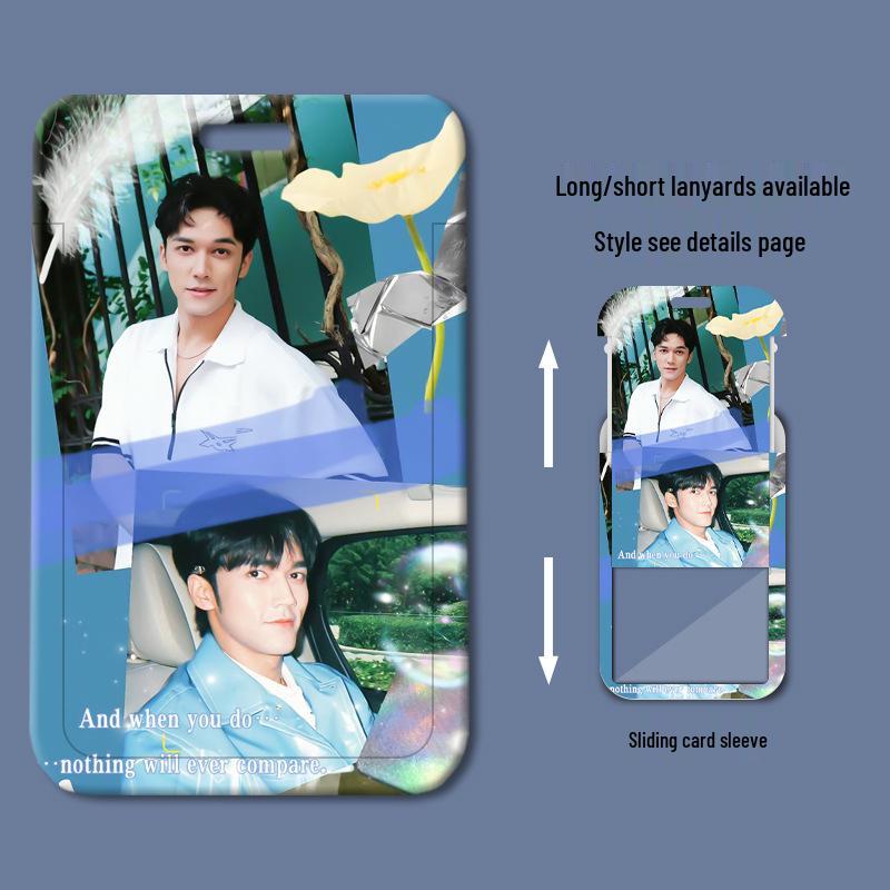 Chen Muchi Sliding Plastic ID Holder for Students & Professionals