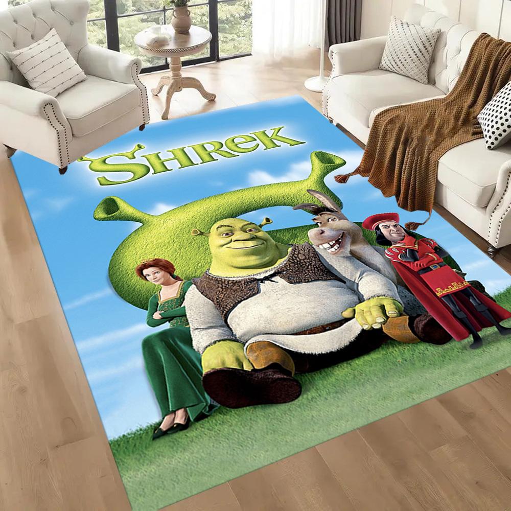 Shrek's Epic Adventures Square Rugs Are a Great Choice for Living Rooms, Bedrooms, Home Décor, and As Gifts.