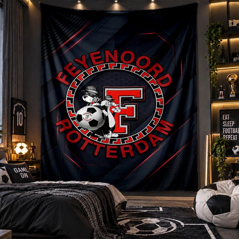 Wandtapijt Feyenoord Print Doek voor Woonkamer Slaapkamer Huisdecoratie