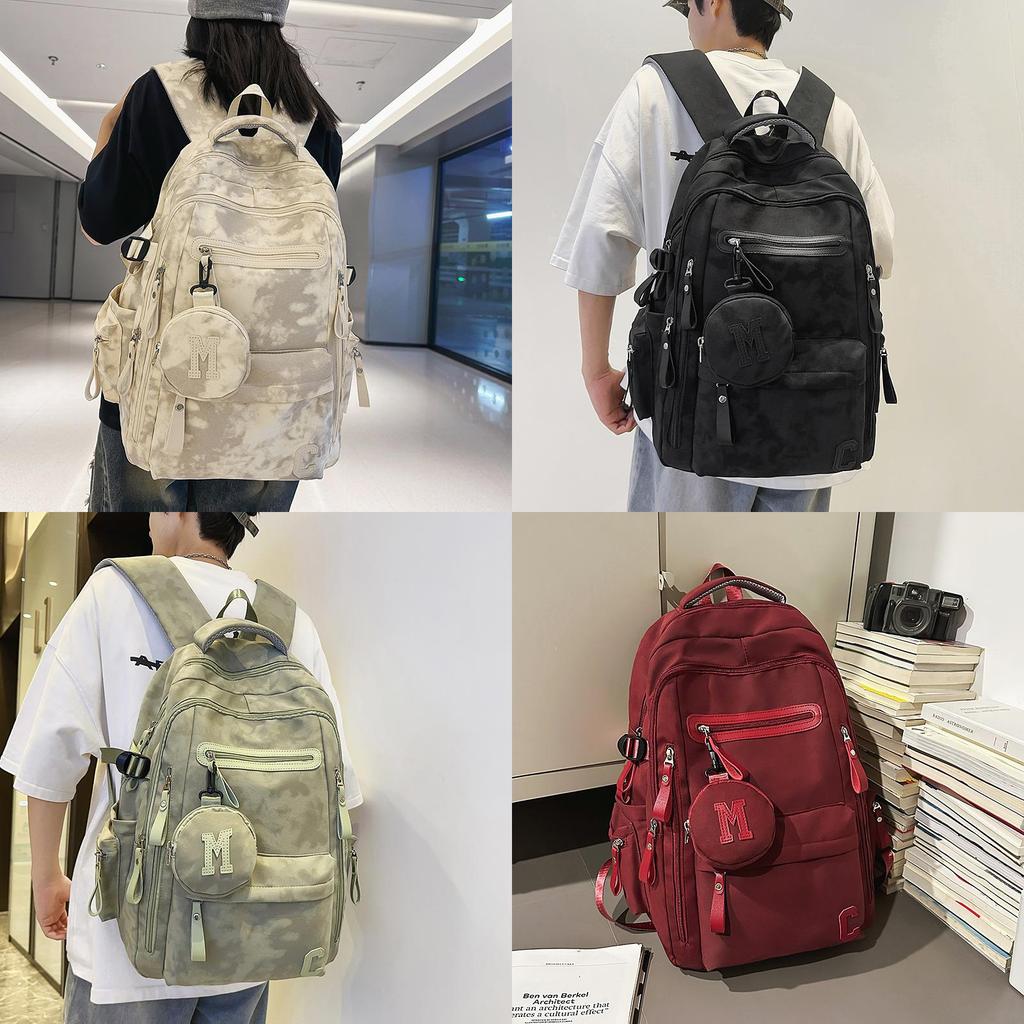 Nylon Casual Travel Backpack For Men And Women With Padded Shoulder System For Daily Use