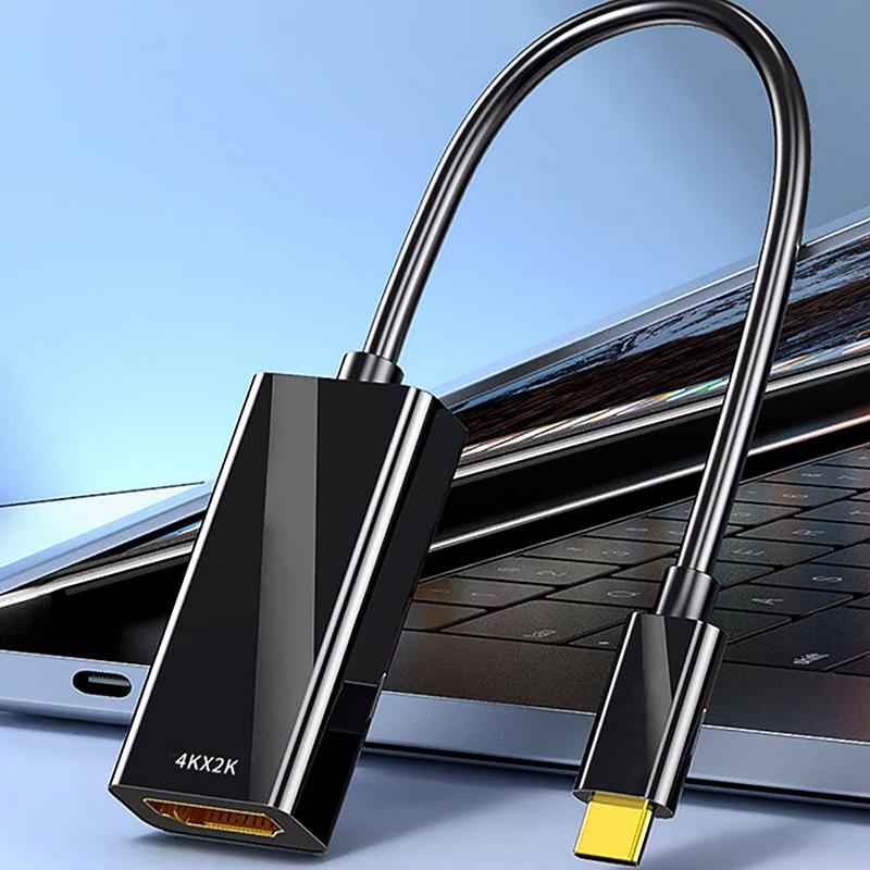 1Pc Type C To Hdmi4K Video Cable Converter Usb3.1 Type-C To Hdmi-Compatible Adapter Cable Phone Screen Adapter For Pc Laptop
