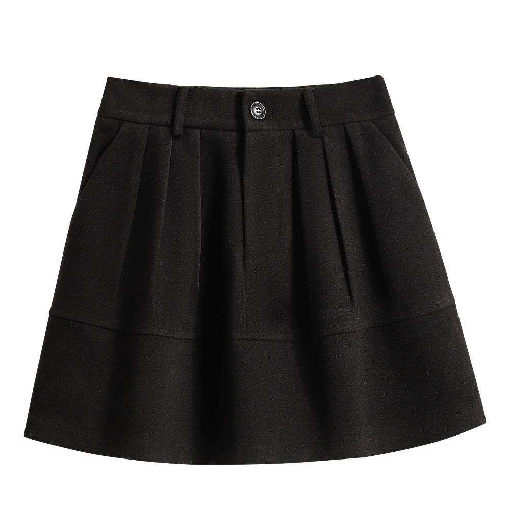 DIMANAF Plus Size New Skirts Women Short Loose Casual Elastic Waist Fashion Lady 2025 Winter Bottoms