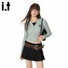 GROUND ZERO Women's Zip-Up Logo Knitted Cardigan