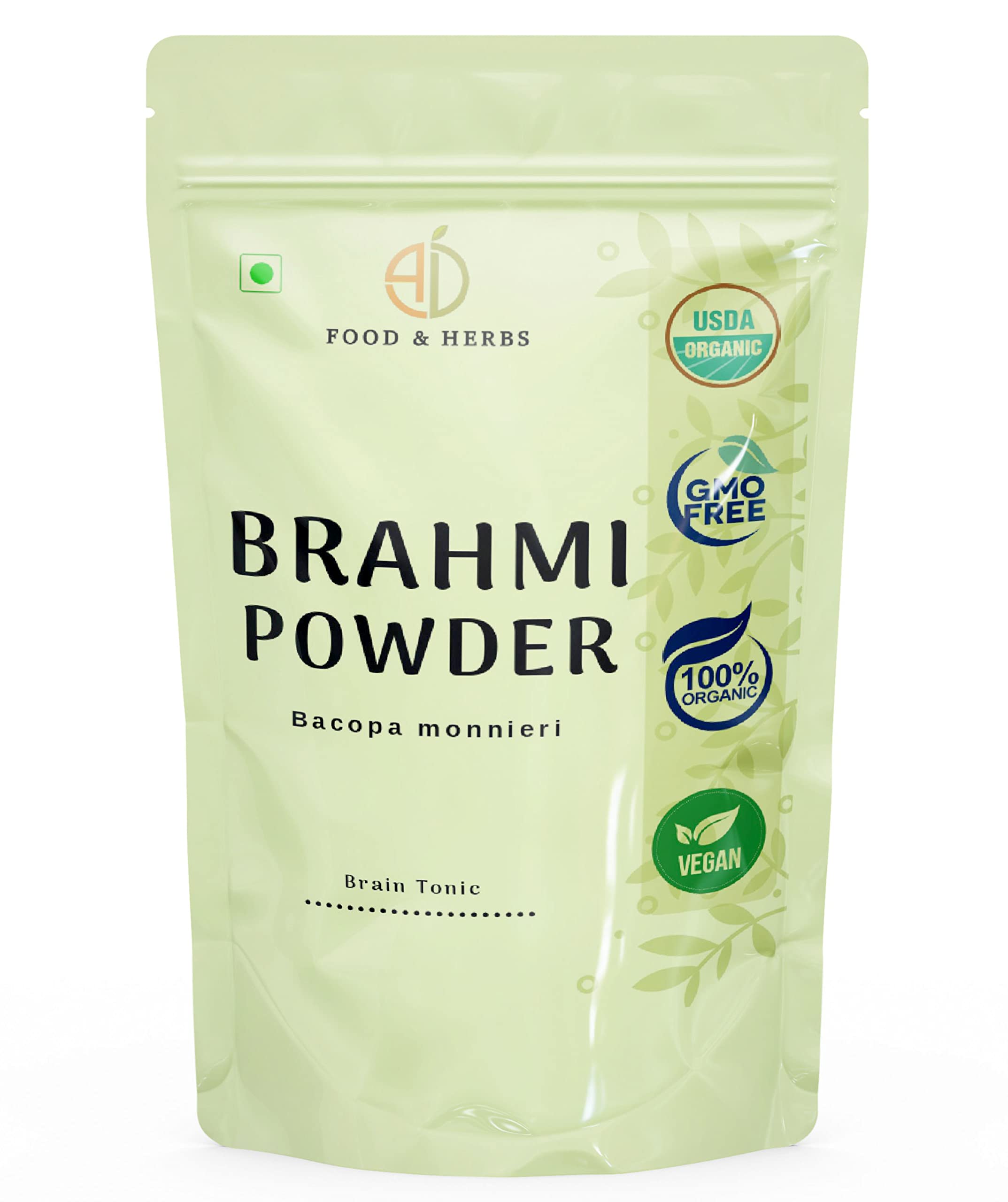 

A D Food & Herbs Organic Brahmi Powder/Bacopa monnieri leaves Powder (50 Gms)