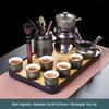 Automatic Ceramic Kung Fu Tea Set for Home: Teapot, Cups, Canister, Tray