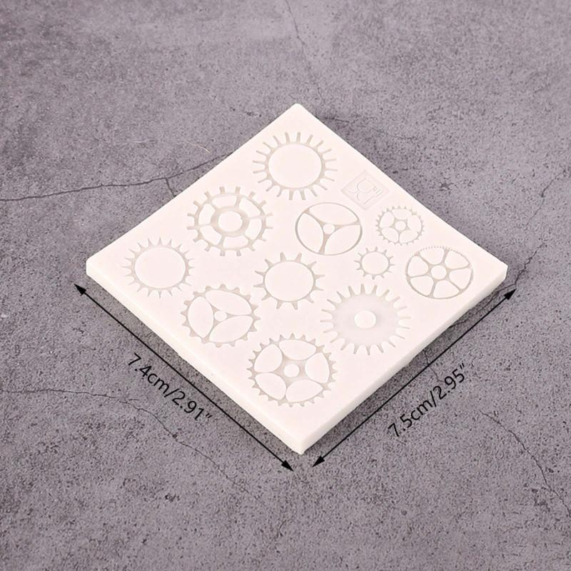 Chocolate Moulds Gears Shaped Baking Molds Fondant Moulds Cake Molds Silicone Material Perfect Gift for DIY Baking Lover