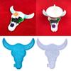 Animal for Head Silicone Mold Wall Pendant Decor Resin Casting Mold Bull for Head Coaster Epoxy Casting Mold Home Decor