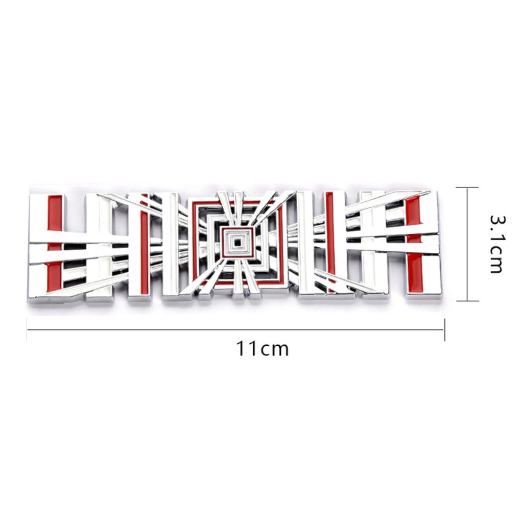 3D ABS Plaid Logo Performance Rear Trunk Badge Emblem Sticker Decals for T/esla M/odel 3 Y X S Car Styling Accessories