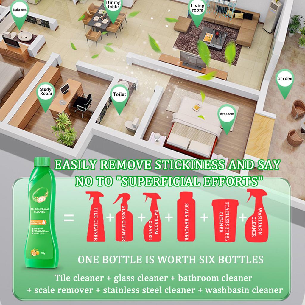 Multi-purpose Cleaning Lotion, Powerful Household Stain Remover, Versatile Cleaner,300g