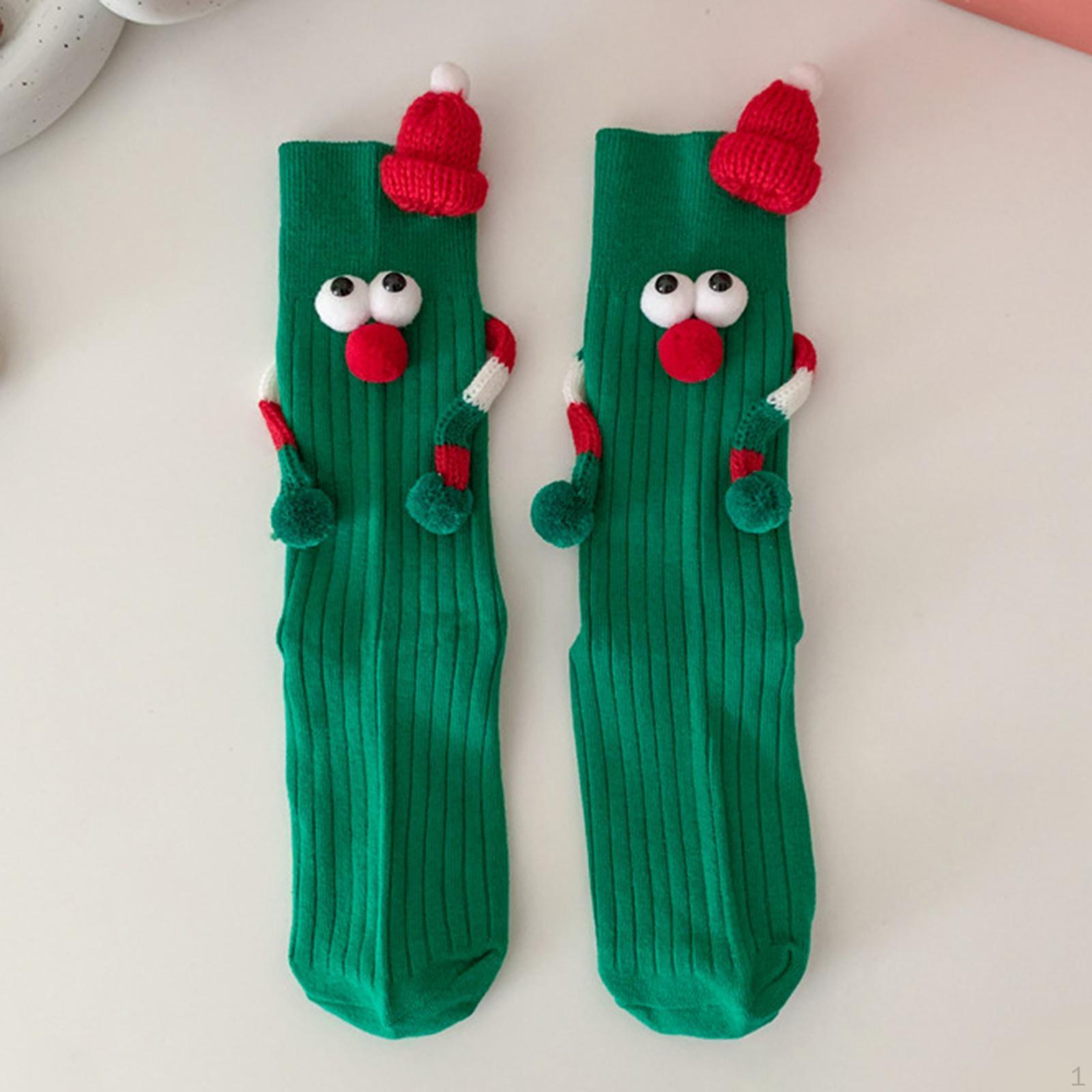 

Рождественские праздничные носки, милые, мягкие, новинка, женские, для рождественского Дня матери зелёный