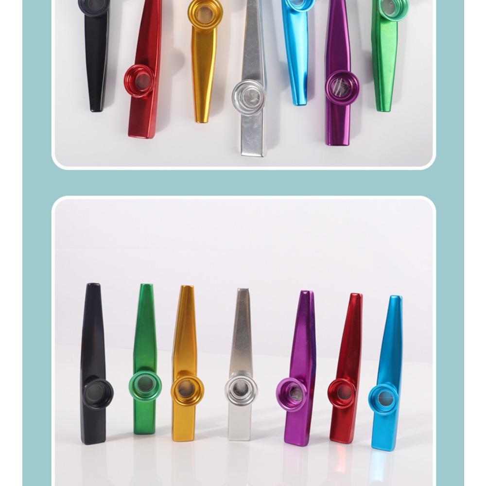 Metall-Kazoo, Professionelles Kunststoff-Kazoo, Kazoo-Trompeten-, Posaunen- und Saxophon-Stil, Kazoo-Röhren, Kazoo-Membranen