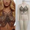 Rhinestones Body Chain Bra Multilayer Crystal Chest Chains Body Accessories Jewelry Women Nightclub Raves Body Jewel