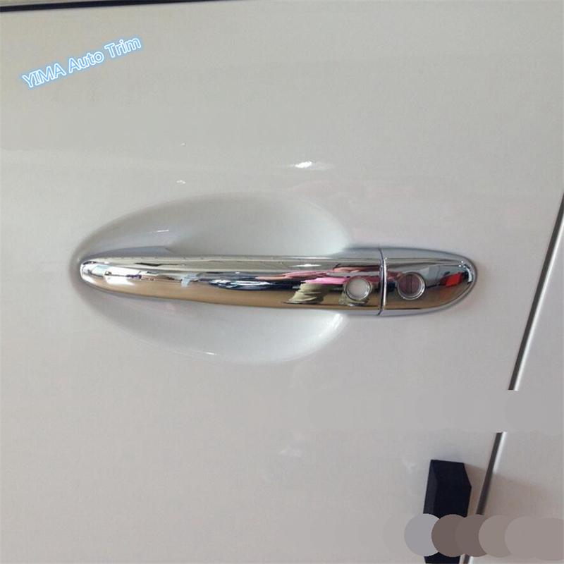 ABS Car Outside Door Pull Doorknob Handle Cap Cover Trim For Mazda 6 - 2024 Chrome / Carbon Fiber Look Exterior Accessories