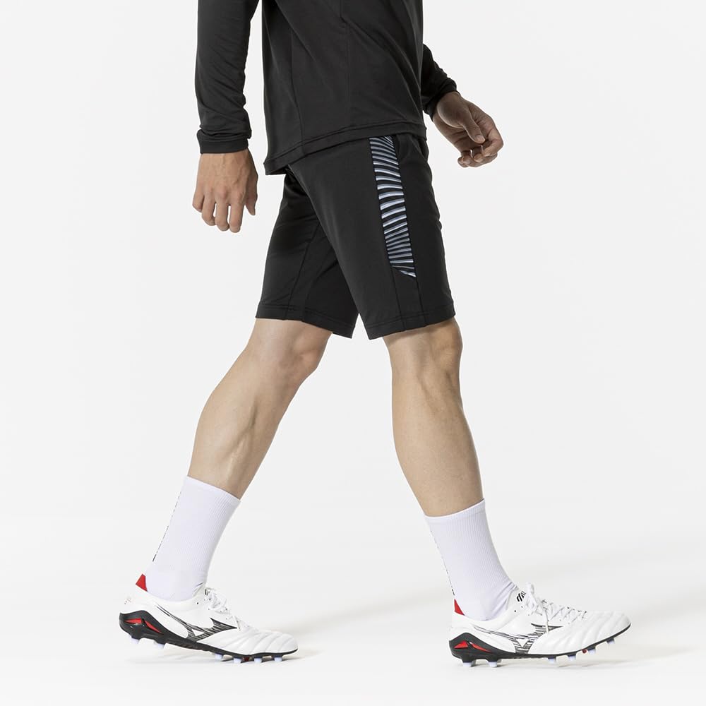 Soccer Training Shorts, Jersey Shorts, Slim Fit, Unisex, Adult, Black, Size 2XL, P2MDB036