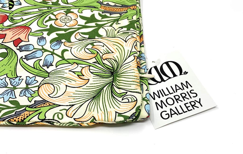 Morris Design OXFORD TIME Cushion 43x43cm approximately Golden Lily Cover, (fits 40-45cm cushions),