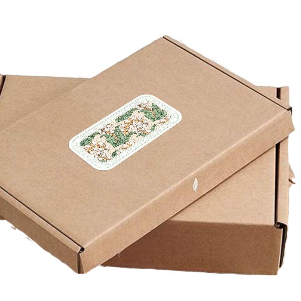 300 szt. prostokątnych naklejek do pakowania, samoprzylepne naklejki dekoracyjne, delikatne naklejki samoprzylepne