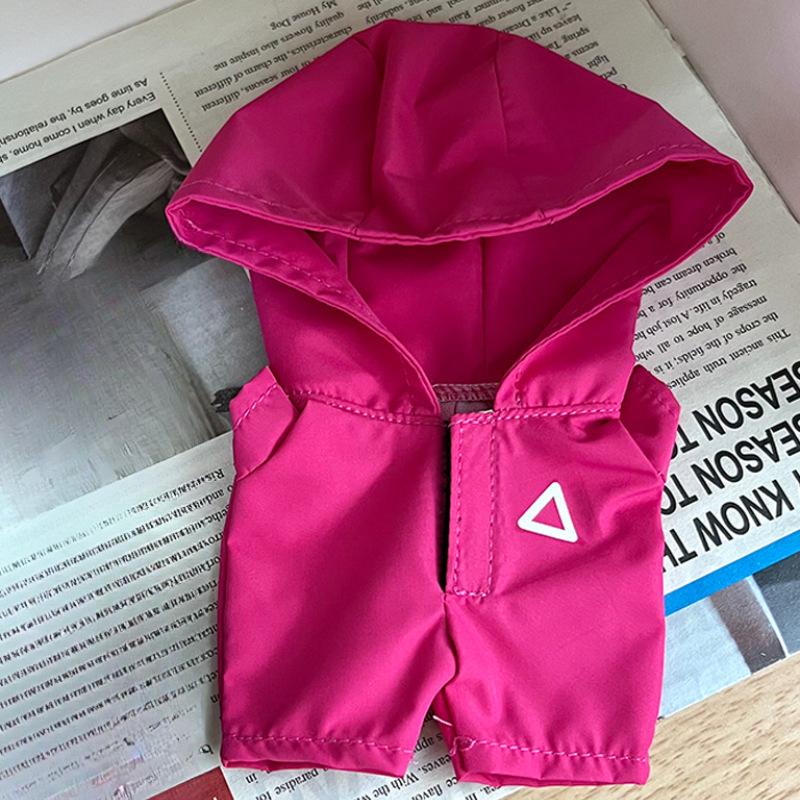 (Clothes Only) Seafood Game Collection Line Figure Clothes Outfit Face Cover Shoes for Labubu V1V2V3 Polyvinyl Chloride Material Figure Baby Clothes
