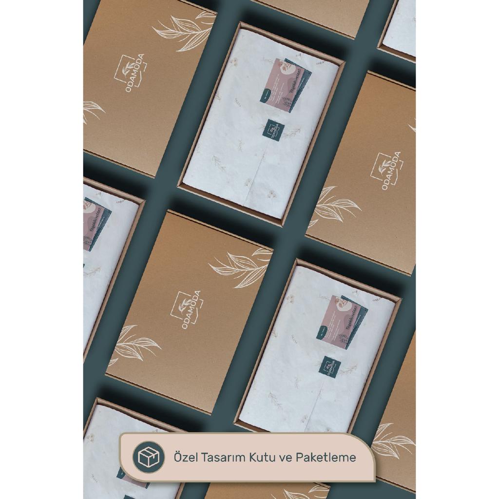 Ada Double Bedspread Set Beige Daily Multi-purpose Duvet Cover Set - Stylish Box And Package